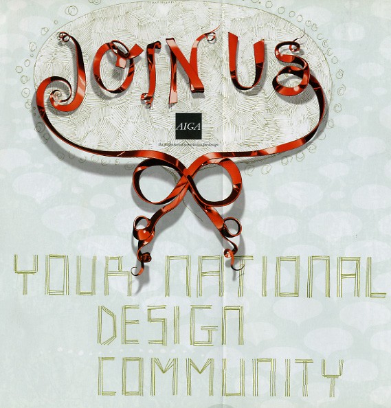 AIGA holiday poster detail, 2005