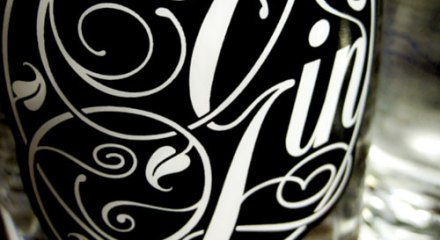 Breuckelen Gin bottle custom lettering