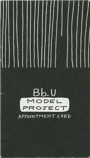 Bb.U Model Project appointment card