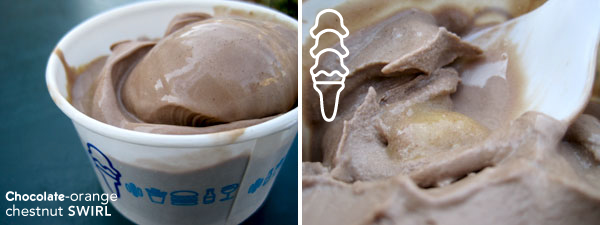 Shake Shack chocolate-orange chestnut swirl custard rating = triple scoop