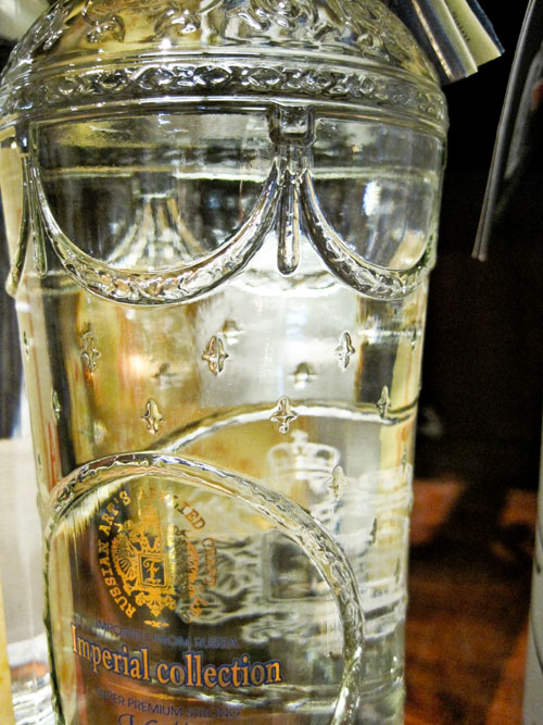 Imperial Collection custom-textured vodka bottle