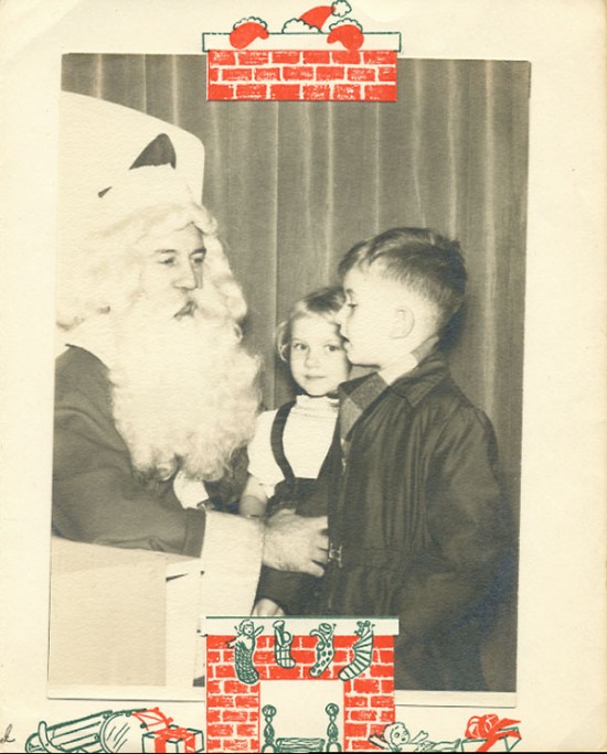 Me and Santa, inside photo