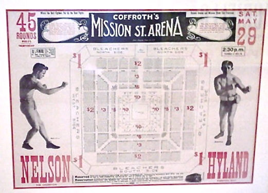Nelson vs. Hyland vintage boxing poster Nelson vs. Hyland vintage boxing poster
