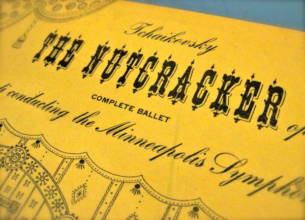 Nutcracker decorative initials