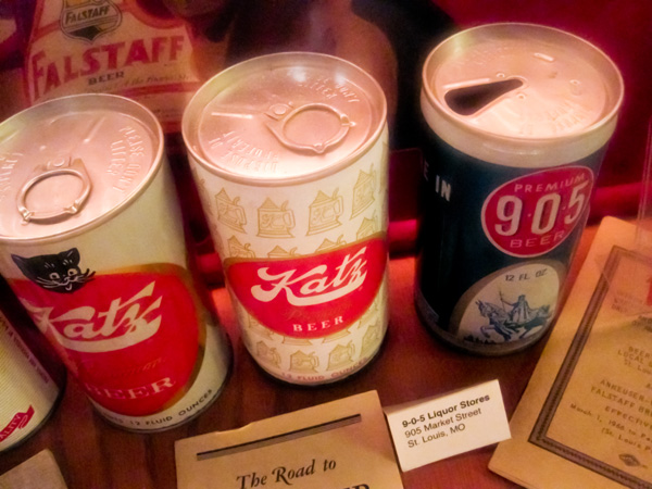 Katz, Premium 905 beer cans at Schlafly Bottleworks