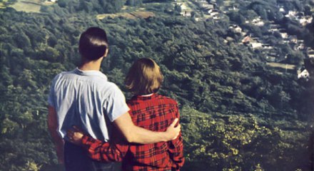 Couple's view from Mount Battie, National Geographic, September 1952