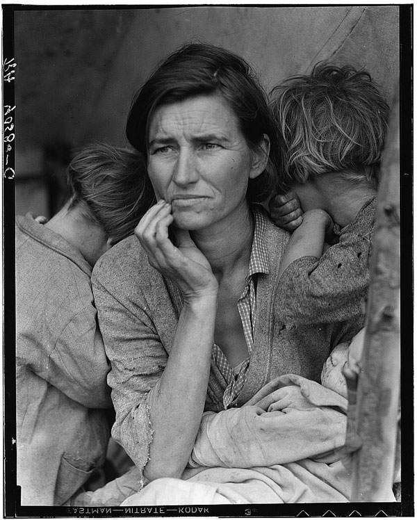 "Migrant Mother" by Dorothea Lange