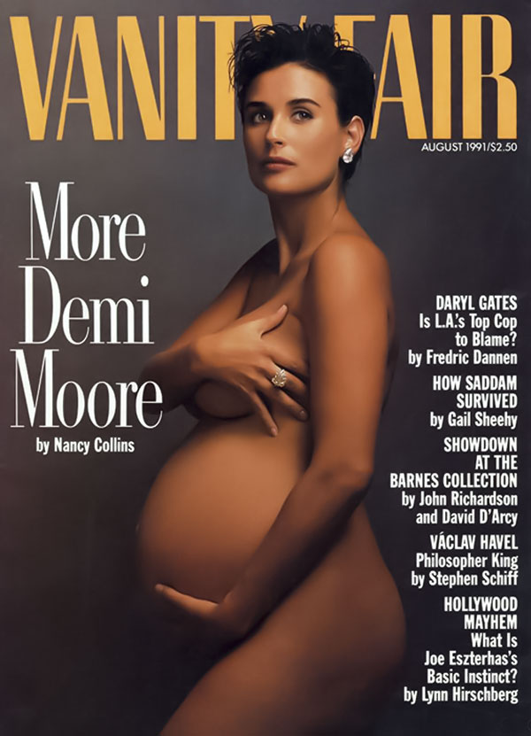 pregnant Demi Moore Vanity Fair cover © Annie Leibovitz